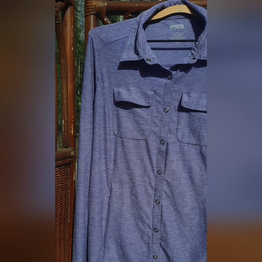 🍀3/15 Duluth Trading Co Purple Long Sleeve 💜 - Picture 3 of 7